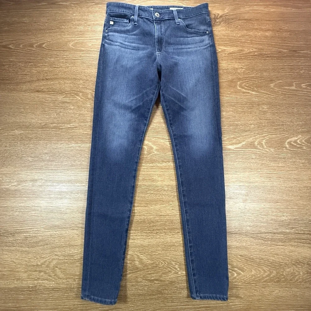 AG Adriano Goldschmied Farrah Skinny Women's Jeans 28R Blue High Rise Designer